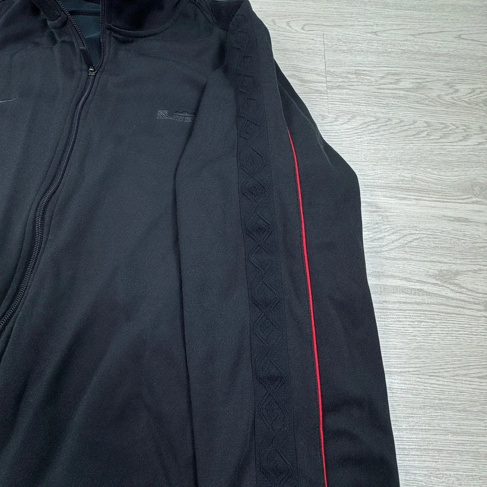 Nike Mens Track Jacket LeBron James Full‎ Zip Black Red 3XL Basketball
